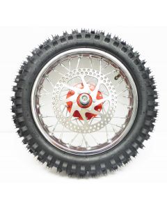 SX500 Front Wheel w/Red Hub Complete 