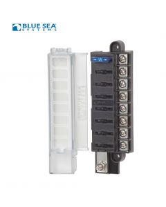 Blue Sea 5046 ST Blade Compact Fuse Block - 8 Circuits w/ cover 