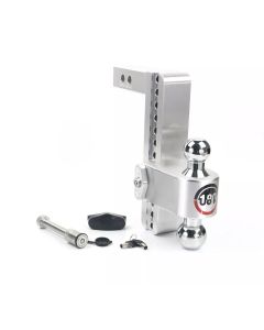 Weigh-Safe 180 Hitch - CTB10-2-KA -  10" Drop Hitch w/ 2" Shank and keyed-alike Hitch lock (Chrome Ball)