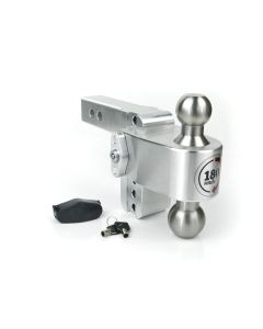 Weigh Safe 180 Hitch - LTB4-2-KA - 4" Drop w/ 2" Shank w/ Matching Hitch lock  and Stainless Steel Ball