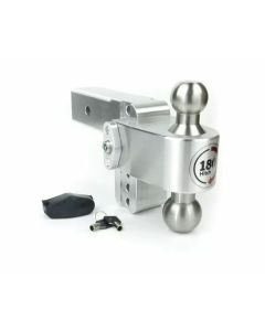 Weigh-Safe 180 Hitch - 4" Drop Hitch w/ 2.5" Shank (w/ Stainless Steel Ball)